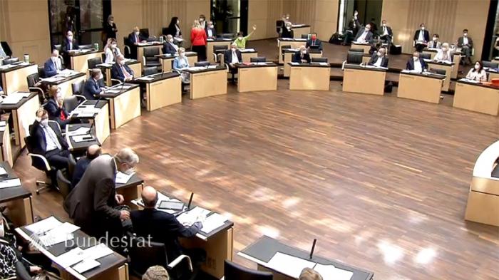 Abstimmung über Ganztagsförderung im Bundesrat am 25. Juni 2021 (Foto: BR-Livestream)