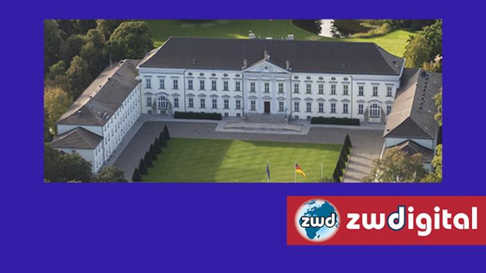 Luftauifnahme Schloss Bellevue (Foto: Homepage des Bundespr&auml;sidenten)