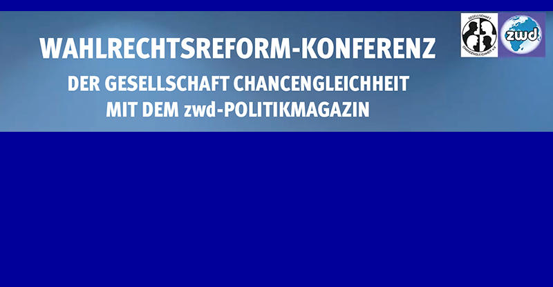 Nachrichtencover zur Wahlrechtskonferenz